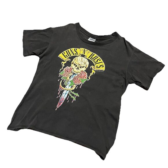 Guns N Roses 1991 Original Vintage Distressed Tour Band T Shirt Large - Picture 1 of 13